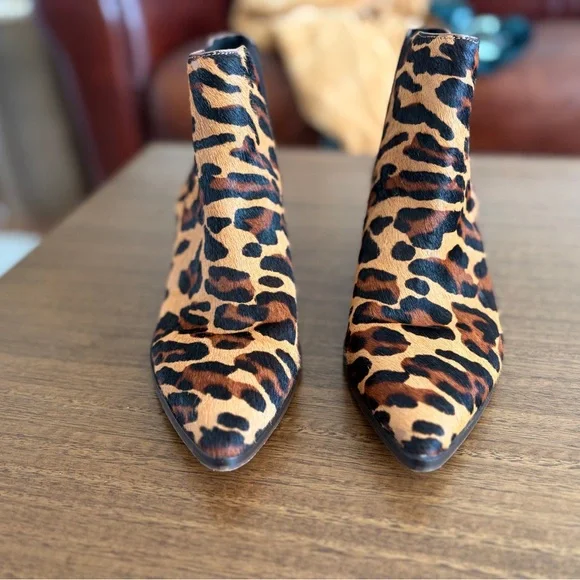 Sole Society Leopard-Print Booties - Picture 6 of 9
